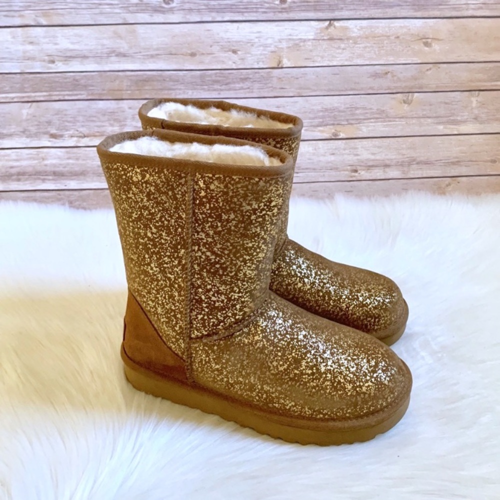 UGG Classic Short II Foil Glam Boots - Picture 2 of 7